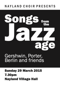 Poster for Songs of the Jazz Age