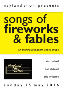 Songs of fireworks and fables poster