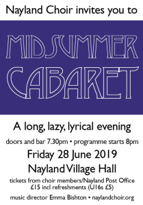Midsummer cabaret poster